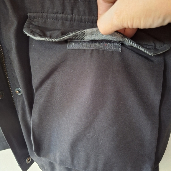 Penfield Kasson Parka Jacket Black Full Zip Mid Length Hooded Womens Size L - Picture 5 of 11